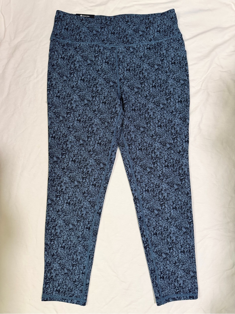 Member's Mark Ladies Textured Legging TEAL/BLACK Women's Sz XXL NWT